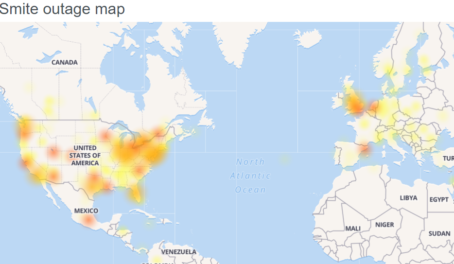 Smite servers down