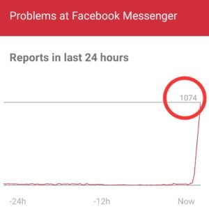 Facebook messenger down