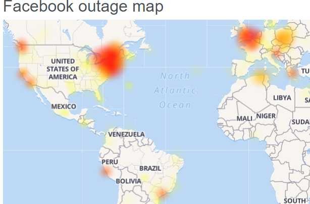 Facebook Down (not working) for many users