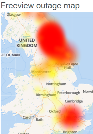 freeview TV outage