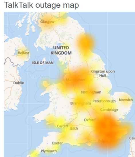 TalkTalk Internet down