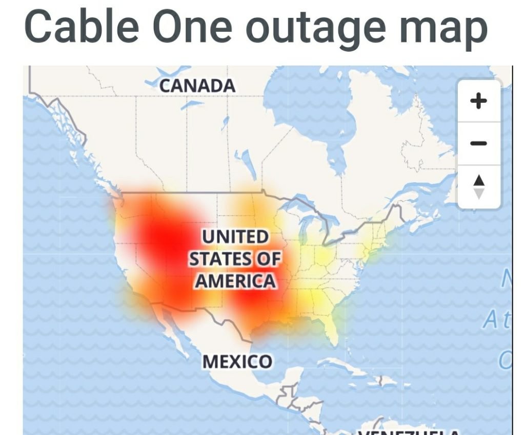 Cable One (Sparklight) Outage down & not working for many