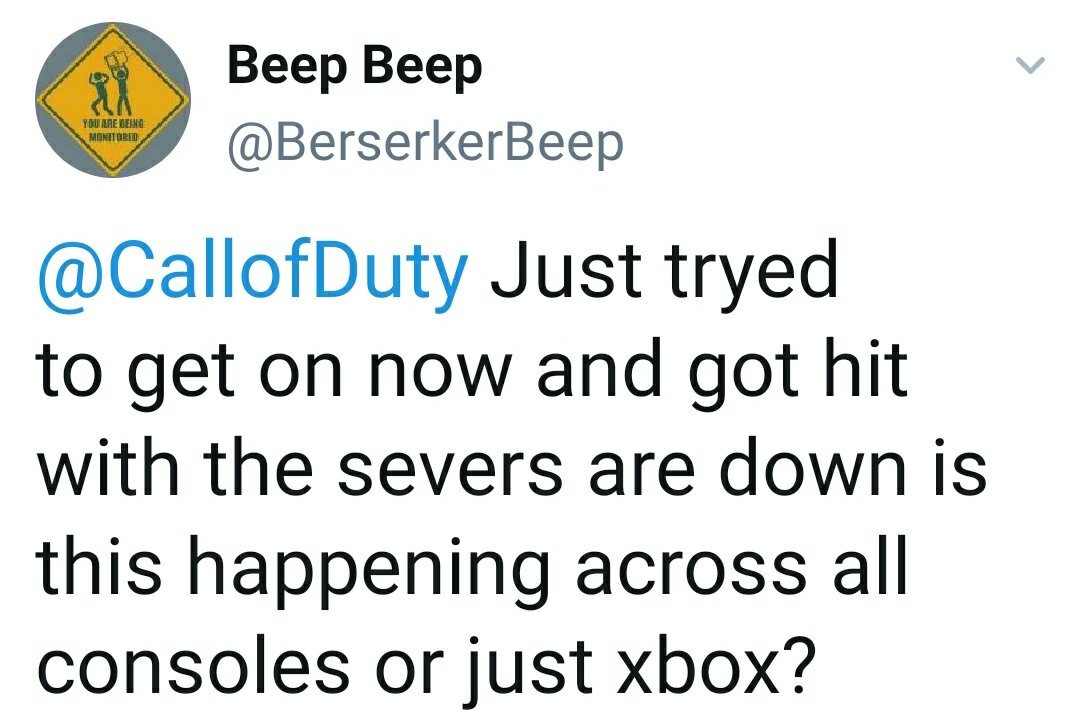 Connectivity Issues Call Of Duty Modern Warfare Servers Down Not Working Server Status More Info Digistatement