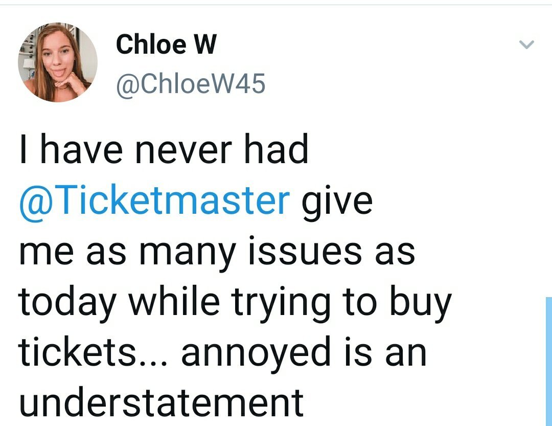 Ticketmaster not working