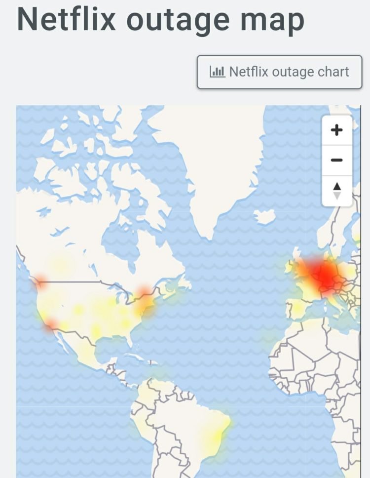 Netflix servers down & not working Video streaming not working for many users DigiStatement