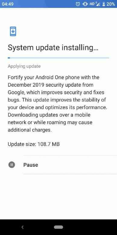 Xiaomi Mi A2 December update 2019