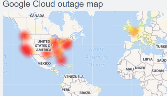 Google Cloud services down