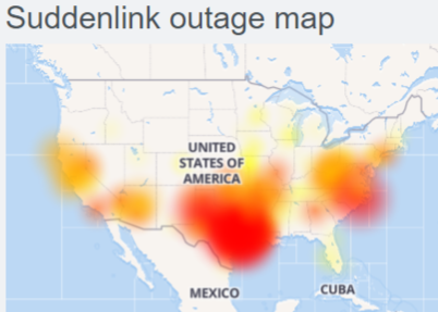 Suddenlink Wifi Outage Map Suddenlink Internet Down (Not Working) For Many Users : Suddenlink Internet  Outage - Digistatement