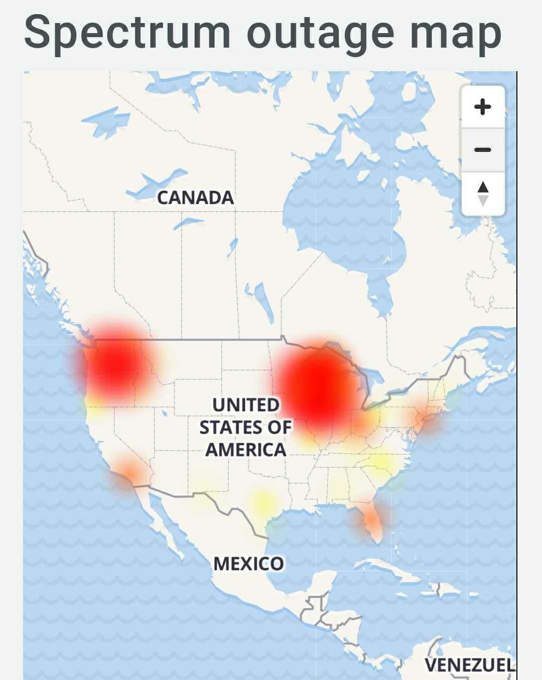 Spectrum Mobile Outage Map Spectrum Outage : Scrambled Channels & Modem Down (Offline) With Internet  Not Working Issues For Many Users - Digistatement