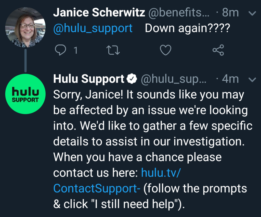 hulu down