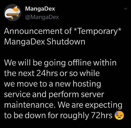 MangaDex Outage