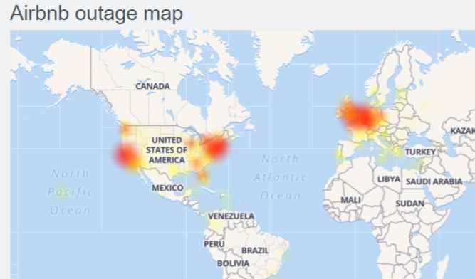 Airbnb website/app down (not working