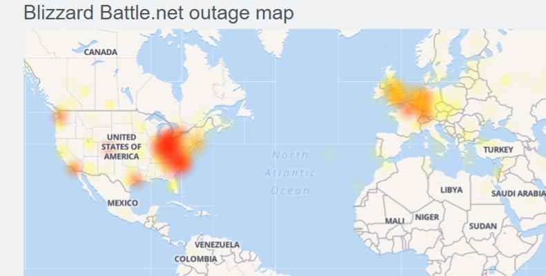 Blizzard Battle.net (BlizzardCS) servers down (not working)