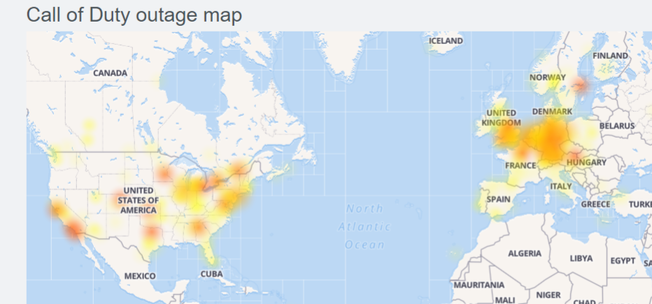 call of duty servers down