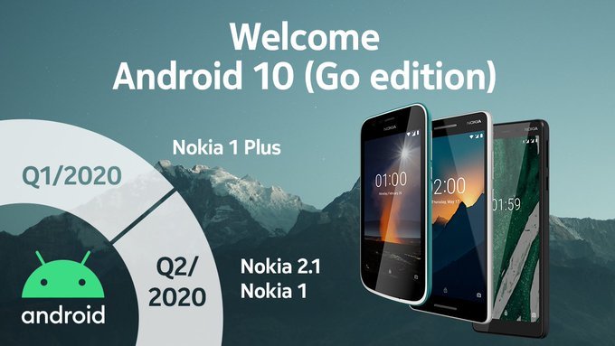 Nokia 1 Plus Android 10 update