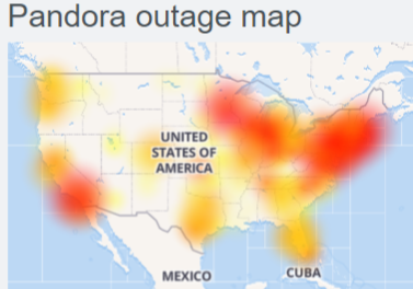 pandora down detector