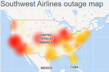  Southwest Airlines website down (not working)