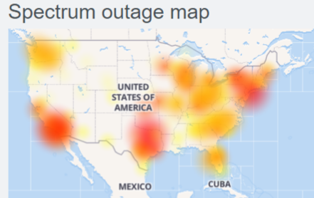 Spectrum Outage : Internet is down for many users
