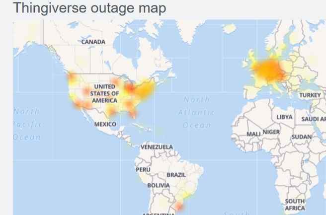 Thingiverse website down (not working)