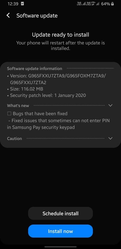 Samsung Galaxy S9 Android 10 update One UI 2.0 beta 6 rolls out with January Security patch