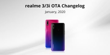 Realme 3 & Realme 3i January security 2020 update