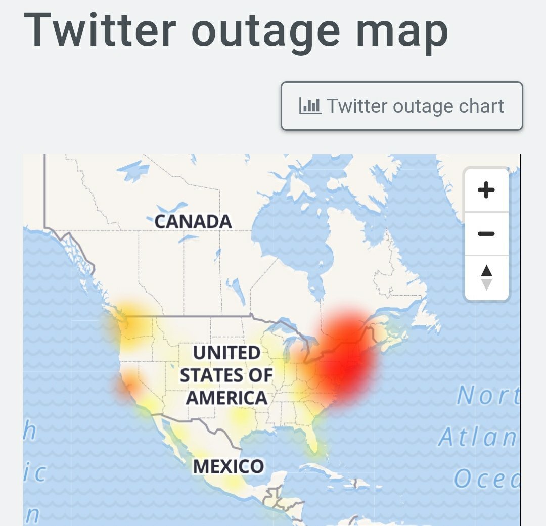 Twitter down & not working in USA
