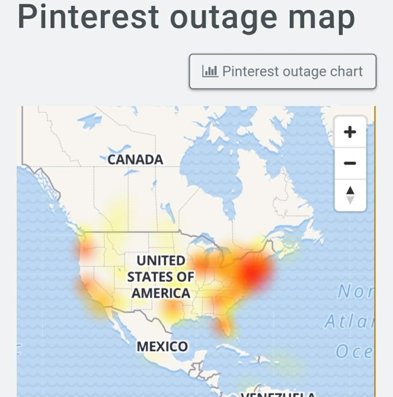 Pinterest down & not working at many locations - DigiStatement