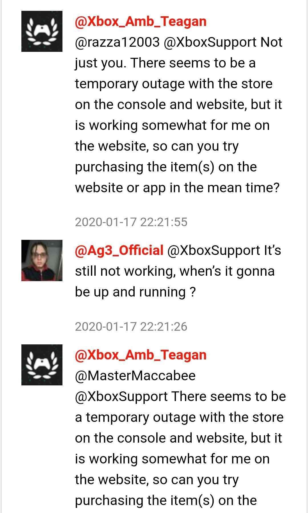 xbox store issues