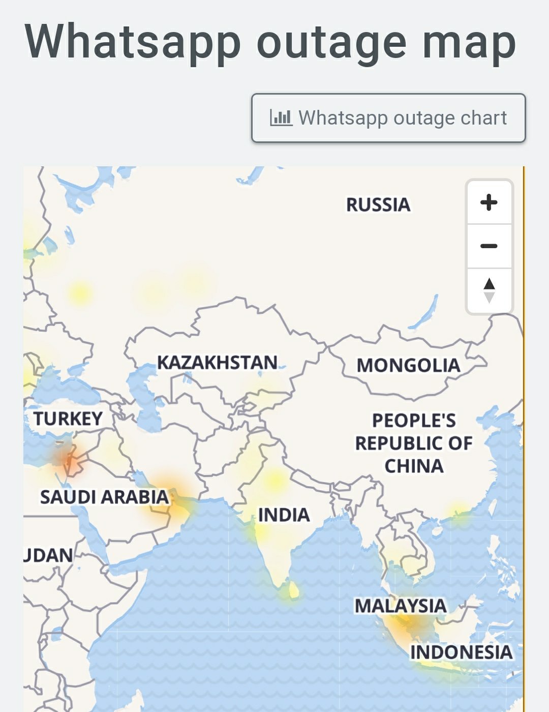 whatsapp outage update