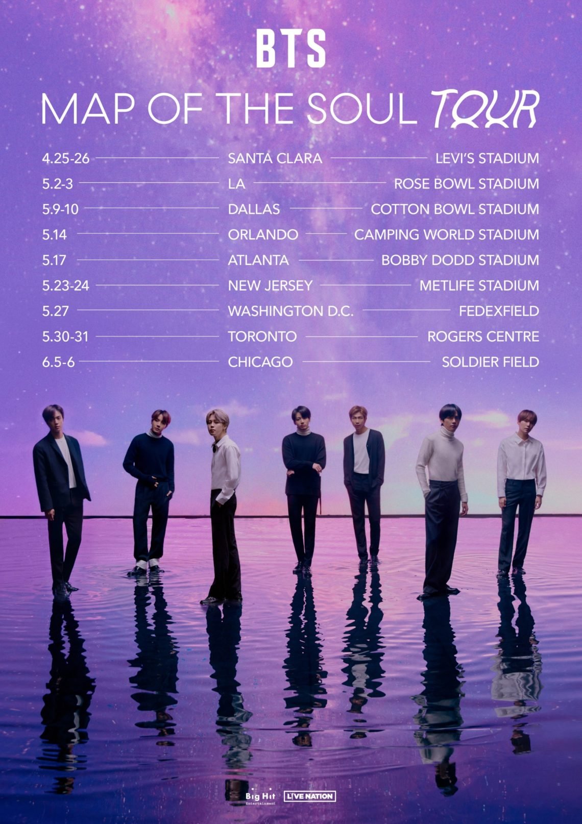 BTS Map of the Soul Tour Dates, details, tickets, Schedule, Timings