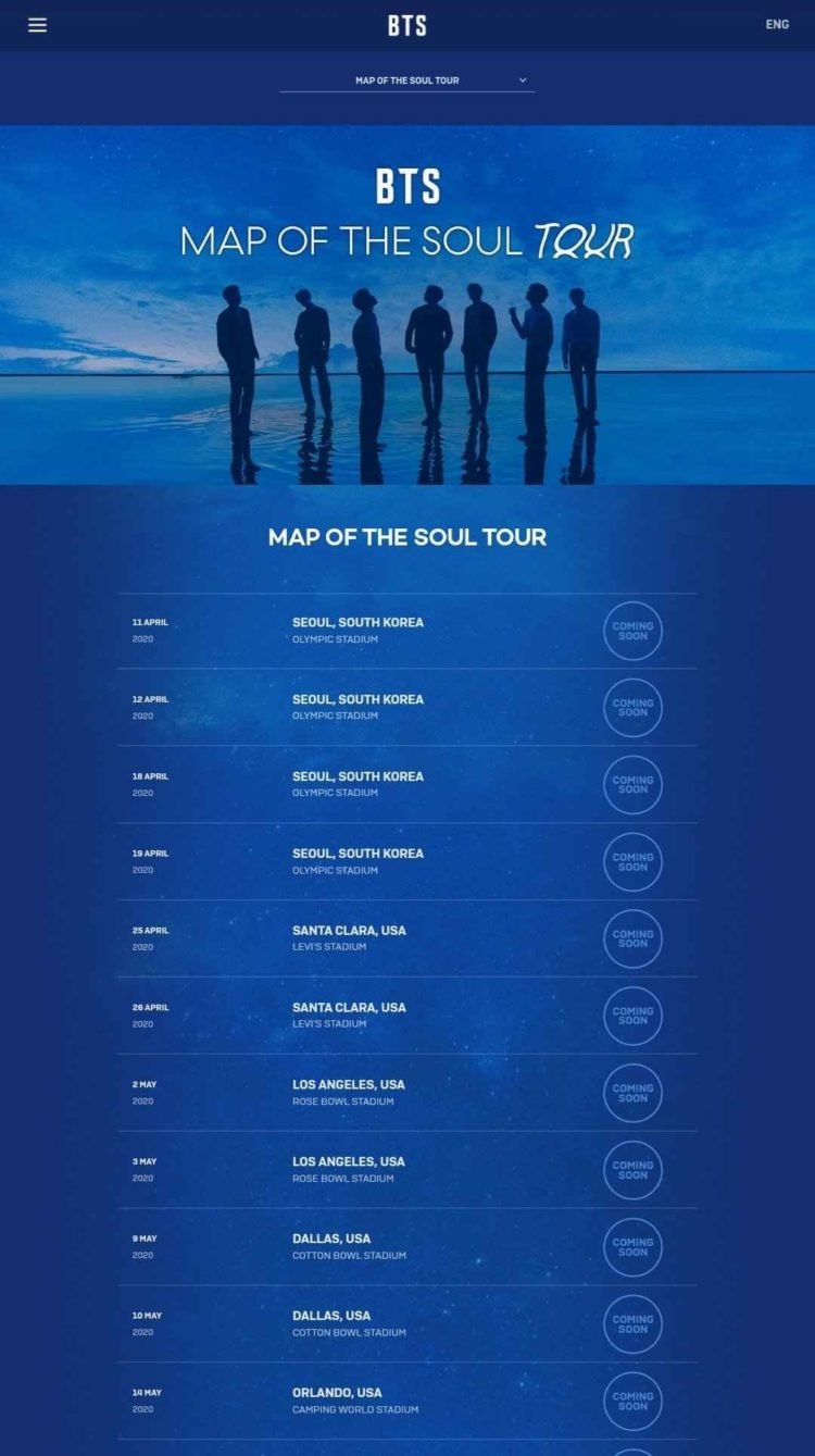 bts world tour schedule 2022