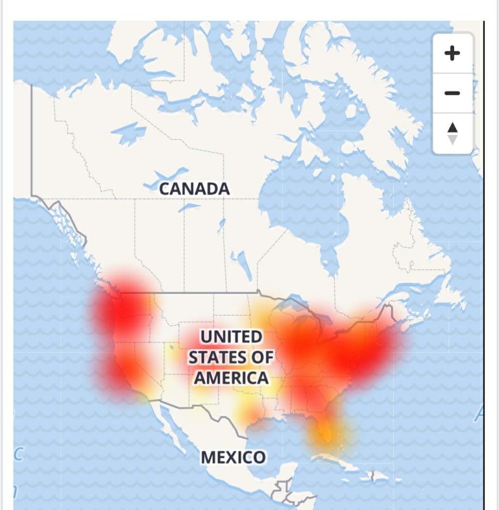 Comcast Outage Xfinity down nationwide from last 2 hours