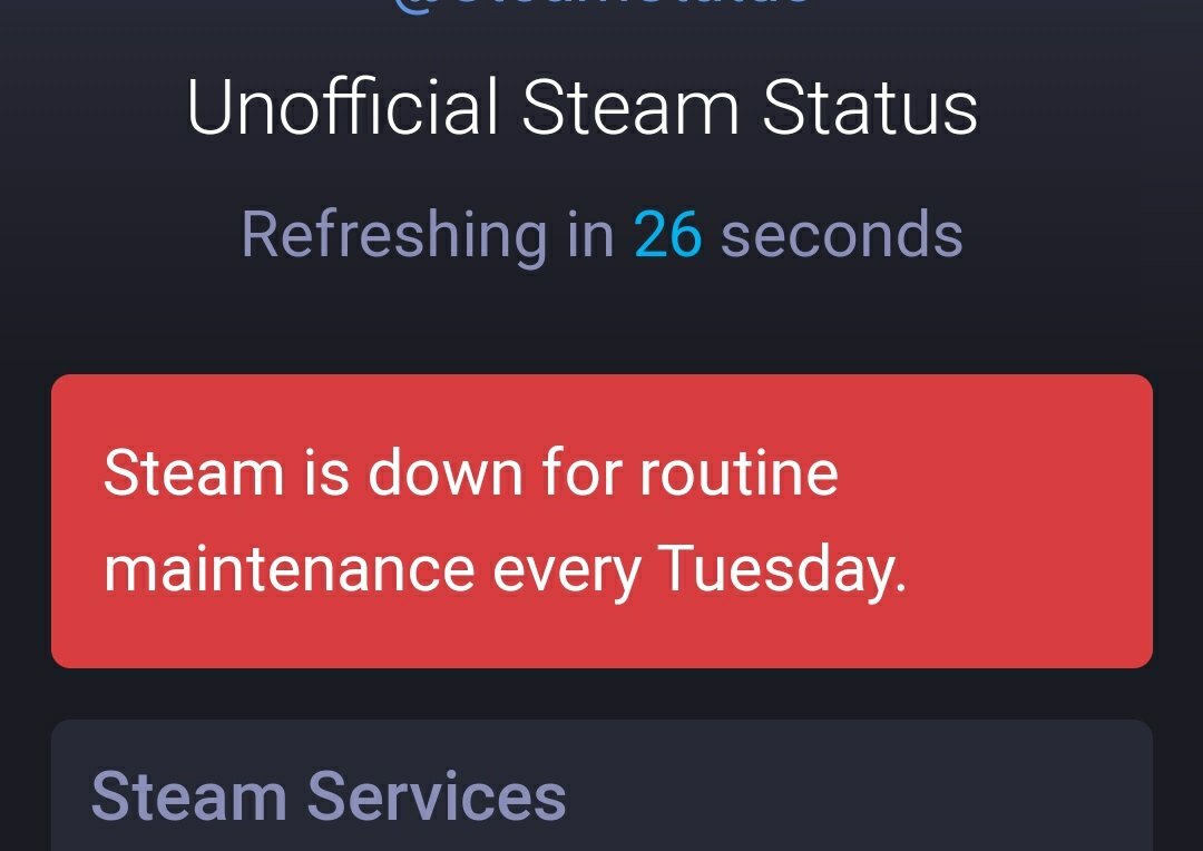 Steam Down Servers Not Working For Routine Maintenance DigiStatement