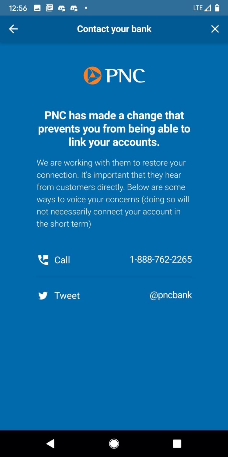 pnc online banking not working