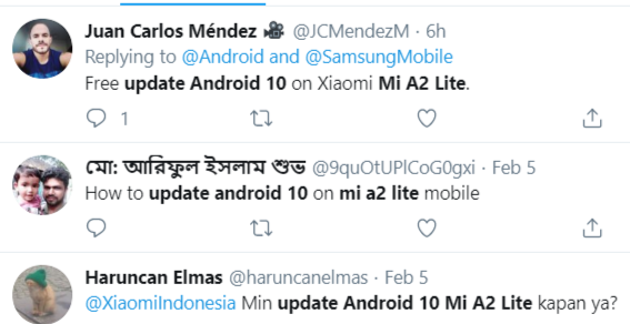 Mi A2 Lite Android 10 update