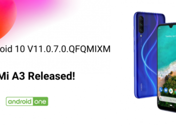 Xiaomi Mi A3 Android 10 update rolling out now (V11.0.7.0.QFQMIXM)
