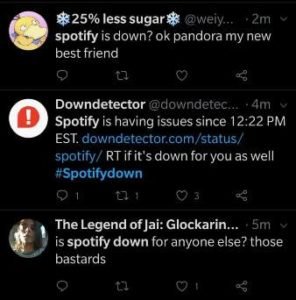 Spotify not working for many users | Spotify down, not working
