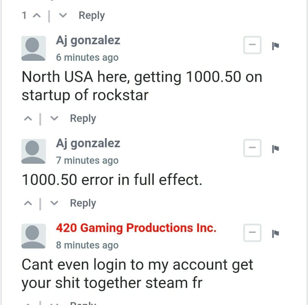 Steam servers down - 1000.50 error code & login not working - DigiStatement