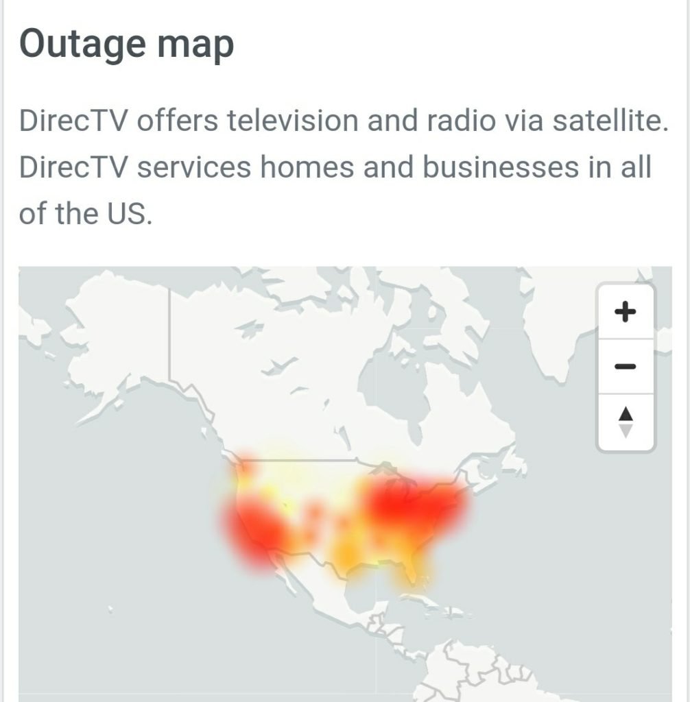 DirecTV Outage Down & channels not working, users can't watch Super