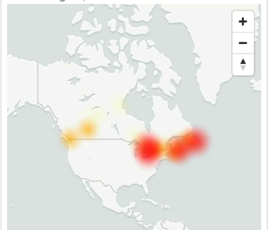 Eastlink Outage Down & No for users at many locations