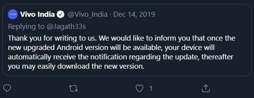 Vivo U10 Android 10 Update Date