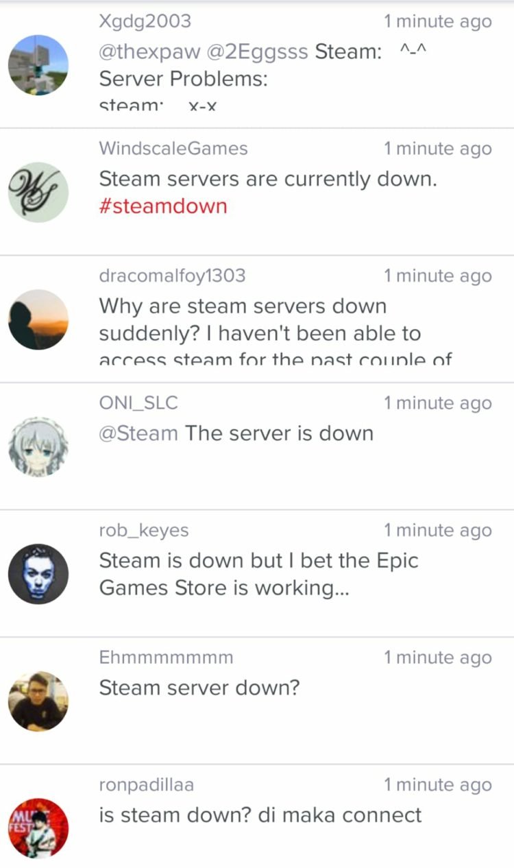 Steam servers down : Connection manager not working - DigiStatement