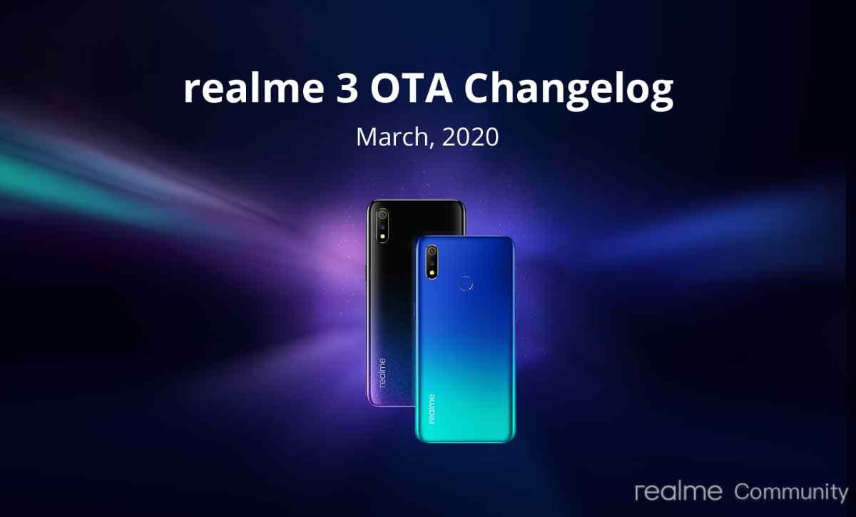 Realme 3 March 2020 update