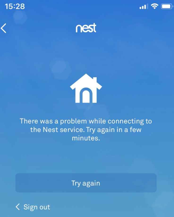 Google Nest Down