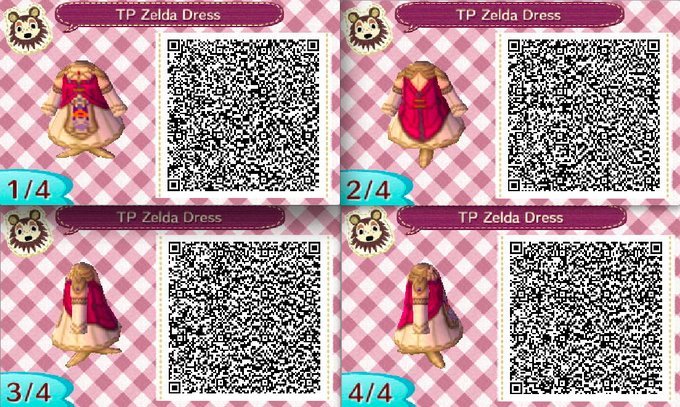 Animal Crossing New Horizons : Zelda Outfits QR Codes List - DigiStatement