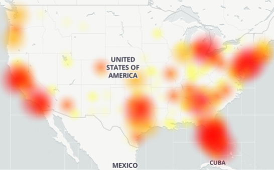 Verizon cell service down