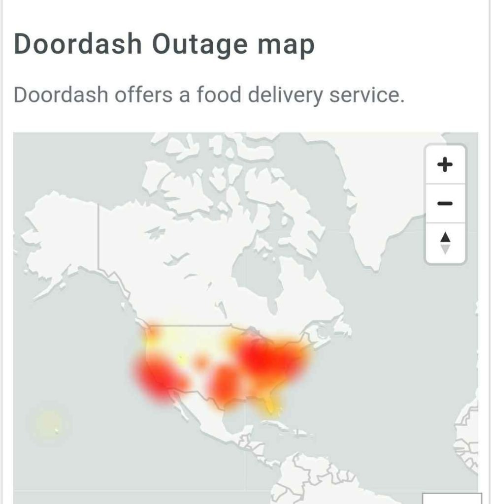 Doordash down App is not working, users unable to book orders