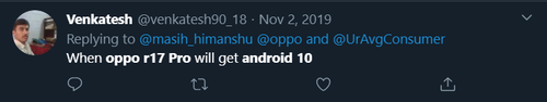 Oppo R17 Pro Android 10 Update