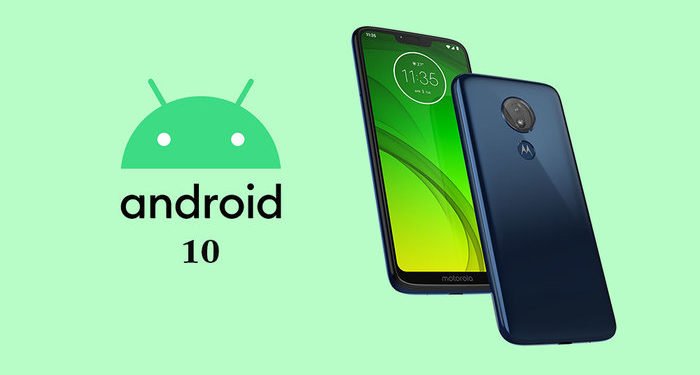 Moto G7 Android 10 update