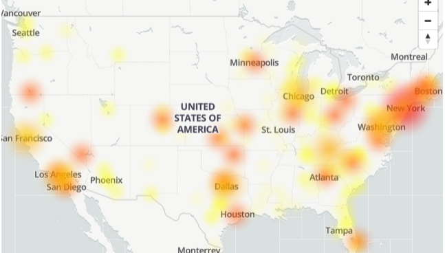 Chime Outage Map